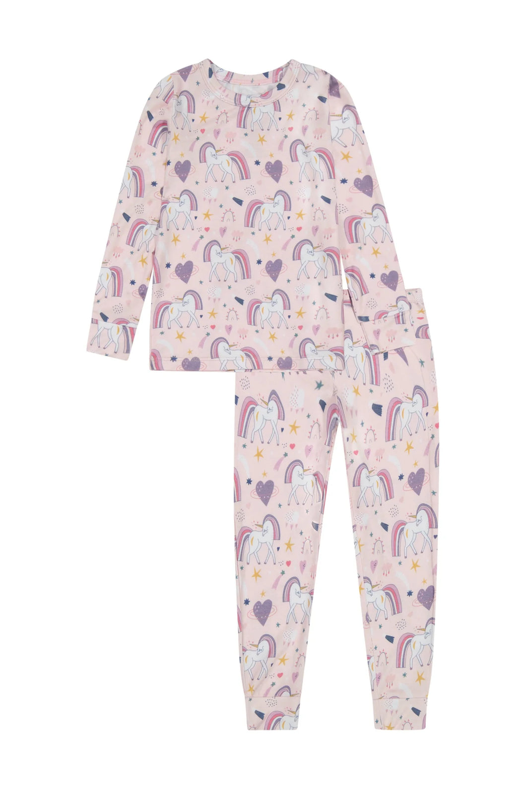 Kids Bamboo Pajamas - Rainbow Unicorn