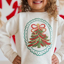 Load image into Gallery viewer, Sequin Christmas Tree Patch Sweatshirt