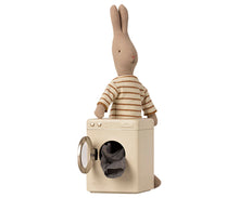 Load image into Gallery viewer, Miniature Washing Machine toy with a rabbit beside it