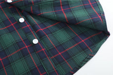 Load image into Gallery viewer, Blue, Green, Red Plaid Dress Shirt