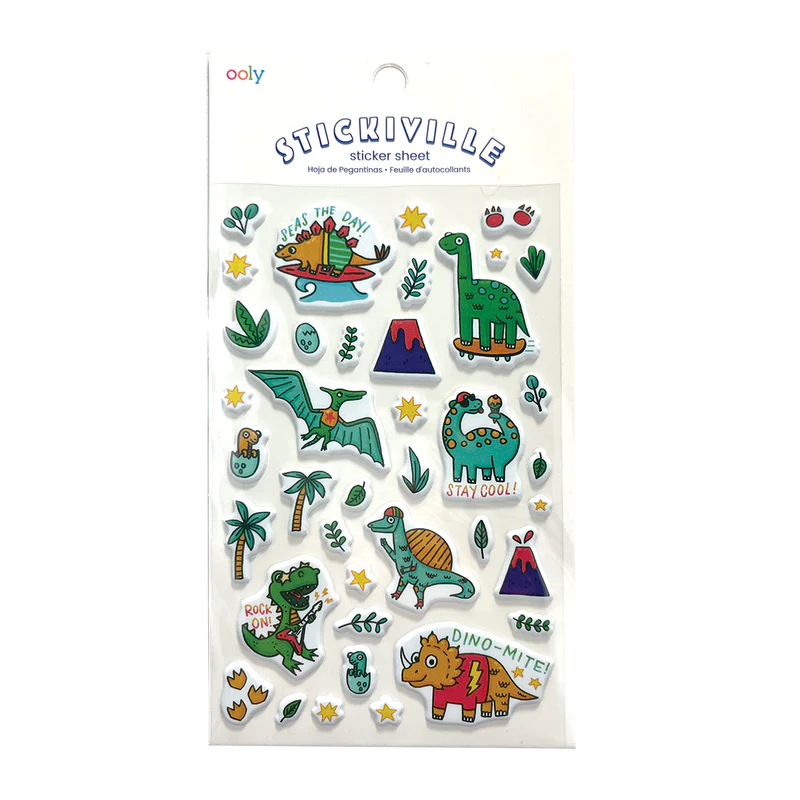 Stickiville Stickers: Dino-Mite!