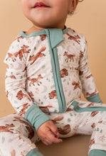 Load image into Gallery viewer, Baby Bamboo Pajamas - Sleeper - Moonlit Fox