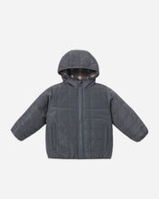 Load image into Gallery viewer, Lightweight Reversible Puffer Midnight Check