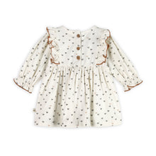 Load image into Gallery viewer, Ditsy Hearts Baby Dress & Bloomer (Organic Jersey) - Off White