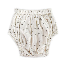 Load image into Gallery viewer, Ditsy Hearts Baby Dress & Bloomer (Organic Jersey) - Off White