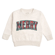 Load image into Gallery viewer, Merry Tartan Patch Christmas Sweatshirt
