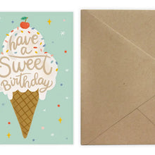 Load image into Gallery viewer, Ice Cream Birthday Card