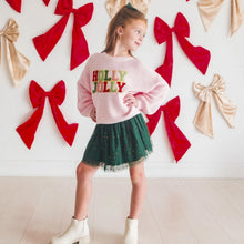 Load image into Gallery viewer, Emerald Rhinestone Christmas Tutu Skirt