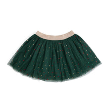 Load image into Gallery viewer, Emerald Rhinestone Christmas Tutu Skirt