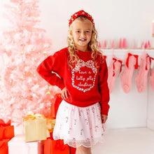 Load image into Gallery viewer, Candy Cane Scalloped Tutu Skirt