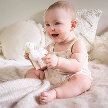 Load image into Gallery viewer, Bahbah The Lamb Organic Rubber Teether, Rattle & Bath Toy