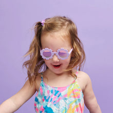 Load image into Gallery viewer, Polarized Flower Sunglasses: Irresistible Iris - Lavender Mirrored Lens