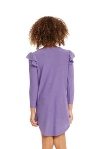 Veronica Long Sleeve Dress Purple