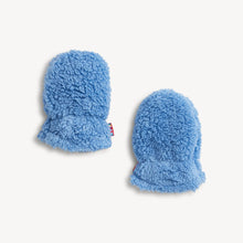 Load image into Gallery viewer, Blue Colorblock Sherpa Mittens