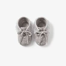 Load image into Gallery viewer, Booties Moccasins Gray 0-12M
