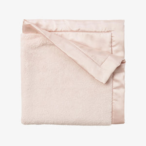 Satin Trim Flannel Fleece Security Blankie - Pink