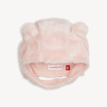 Load image into Gallery viewer, Pink Blossom Minky Bear Hat