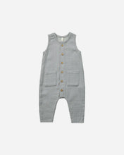 Load image into Gallery viewer, Sleeveless Pocketed Jumpsuit - Blue Gingham
