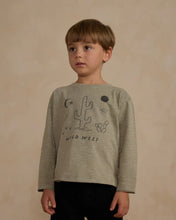 Load image into Gallery viewer, Raw Edge Long Sleeve Tee - Wild West