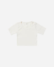 Load image into Gallery viewer, Ribbed Scoop Tee - Ivory

