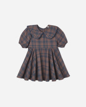 Load image into Gallery viewer, plaid girls dress with peter pan collar