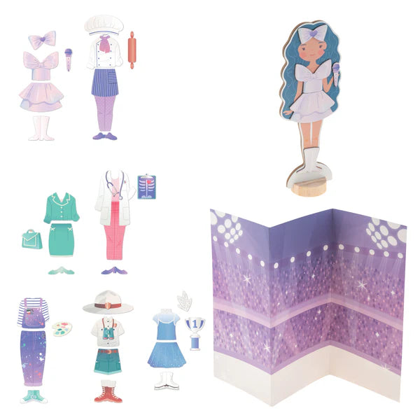 princess magnetic dress up Magnetic Dress-Up Dolls