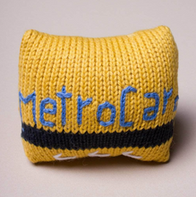 Load image into Gallery viewer, Organic Baby Toy Rattle New York Metro Card
