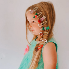 Load image into Gallery viewer, Shimmer Snowflake Clips