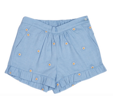 Load image into Gallery viewer, Joseph Shorts - Chambray Embroidered Blue
