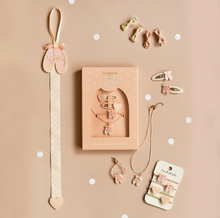 Load image into Gallery viewer, Linen Mini Bow Clips