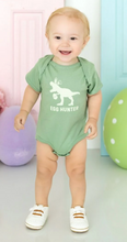 Load image into Gallery viewer, Egg Hunter Easter Short Sleeve Bodysuit - Sage