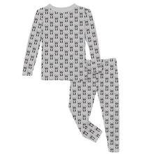 Load image into Gallery viewer, Children's pajama set with dog pattern on a white background