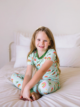 Load image into Gallery viewer, 2 Piece Short Sleeve Bamboo Pajama In Pure Luck - St. Patrick