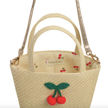 Load image into Gallery viewer, Crochet Cherry Basket Bag
