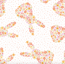 Load image into Gallery viewer, Floral pattern with hearts on a white background