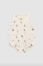 Load image into Gallery viewer, Organic Cotton Archie Playsuit - Sailing Day