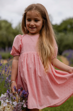 Load image into Gallery viewer, Organic Cotton Frannie Dress - Swiss Pink