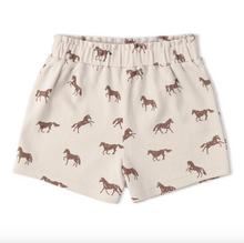 Load image into Gallery viewer, Organic Drop Shoulder Tee & Shorts Set - Horses