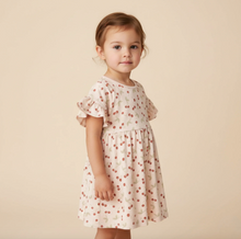 Load image into Gallery viewer, Organic Dolman Sleeve Dress - Cherry