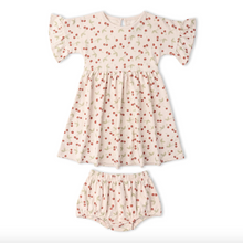 Load image into Gallery viewer, Organic Dolman Sleeve Dress - Cherry