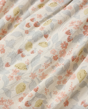 Load image into Gallery viewer, Floral fabric with small flowers and leaves on a light background