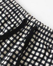 Load image into Gallery viewer, Swim Trunk - Black Gingham
