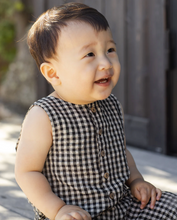 Load image into Gallery viewer, Button Jumpsuit - Black Check