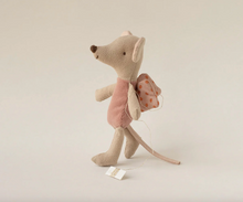 Load image into Gallery viewer, Stuffed mouse toy on a beige background