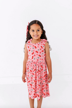 Load image into Gallery viewer, Harper Bow Tie Tank Dress - Cherry On Top