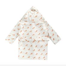 Load image into Gallery viewer, Horse Baby Bathrobe (Organic) - Natural, (0-9M)