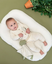 Load image into Gallery viewer, Dino 3D Embroidered Baby Knit Cardigan (Organic Cotton) - Natural