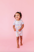 Load image into Gallery viewer, Kids Short Bamboo Pajamas - Estelle Unicorn