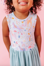 Load image into Gallery viewer, Kids Bamboo + Tulle Dress - Estelle Unicorn