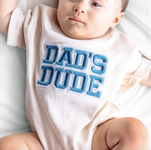 Load image into Gallery viewer, Dad's Dude Patch Short Sleeve Romper